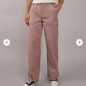 American Eagle Dreamy Drape High-Waisted Baggy Wide-Leg Jeans Size 2